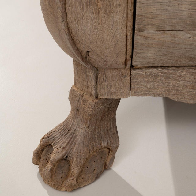 1820s Dutch Oak Bombe Chest Of Drawers For Sale - Image 12 of 18