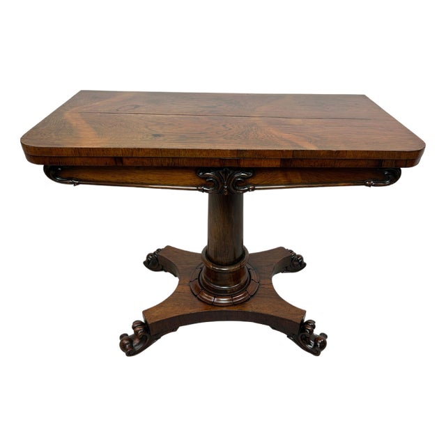 Antique Card Table, 1880 For Sale