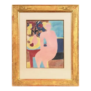 'Seated Nude' by Victor Di Gesu, Paris, Louvre, Salon D'Automne, Académie Chaumière, San Francisco Art Association, Los Angeles County Museum of Art
