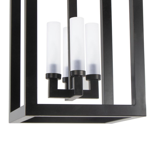 Traditional Coastal Living Montecito Iron Outdoor Lantern, Black, Large For Sale - Image 3 of 8