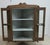 Antique Oak chestnut Hanging Corner Cabinet Cupboard Display Hutch For Sale - Image 4 of 11