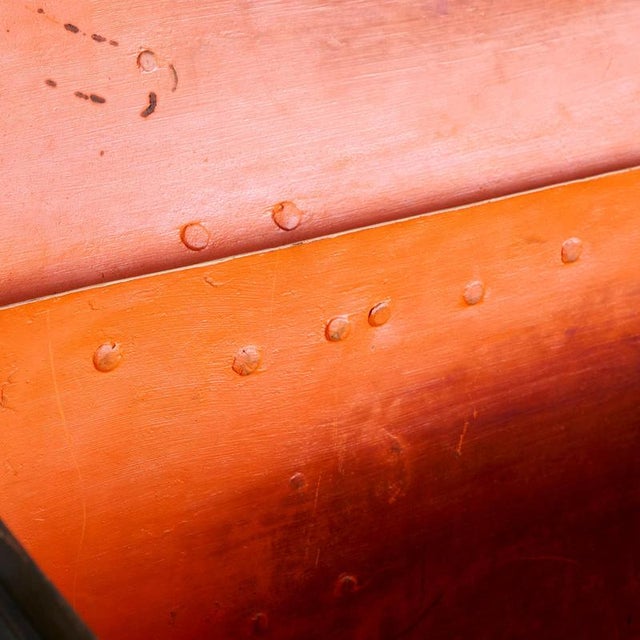 Late 19th Century Folk Art Chest in Iron, 1920s For Sale - Image 9 of 11