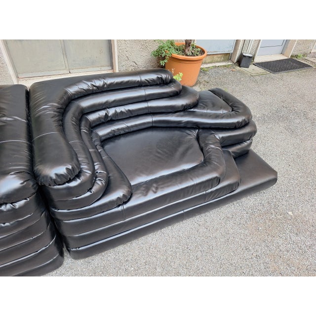 DS 1025 Modular Sofa in Black Leather by Ubald Klug, 2000s, Set of 2 For Sale - Image 3 of 14
