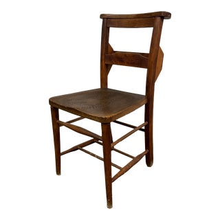 Vintage Victorian Church Chair For Sale
