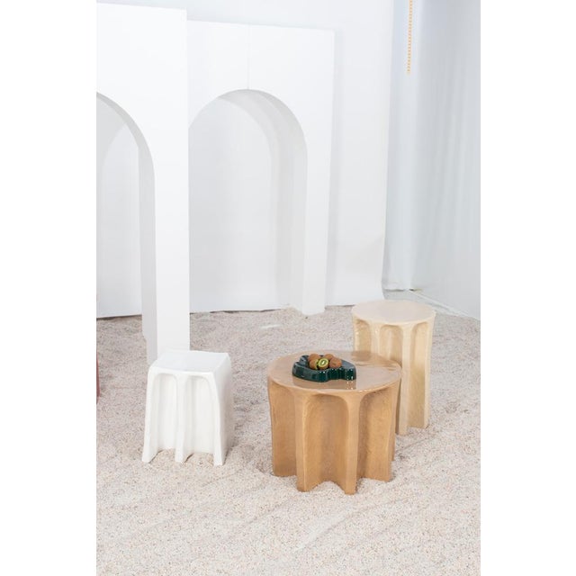 Gold Chouchou Round Green Coffee Table by Pulpo For Sale - Image 8 of 15