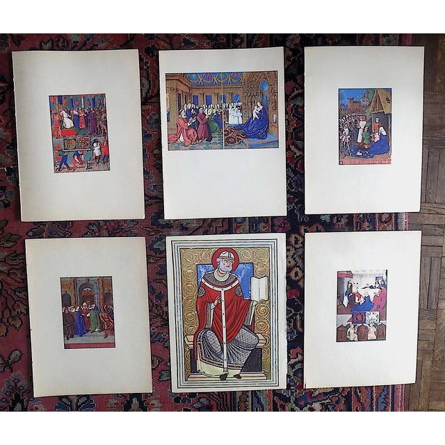 Vintage Mid 20th C. Ltd. Edition Verve Art Journal Book of Hours Lithographs - Set of 6 For Sale - Image 11 of 11