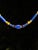 Vintage 1920s Art Deco Egyptian Revival Cobalt Blue Czech Glass Tubular Bead Necklace For Sale In Seattle - Image 6 of 6