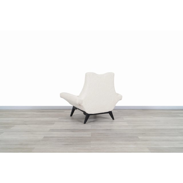 Mid-Century Modern Sculptural Boucle Lounge Chairs After Adrian Pearsall, 1950s For Sale - Image 11 of 12