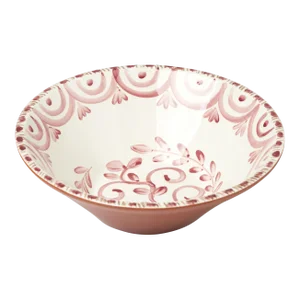 Casa Nuno Pink and White Large Bowl