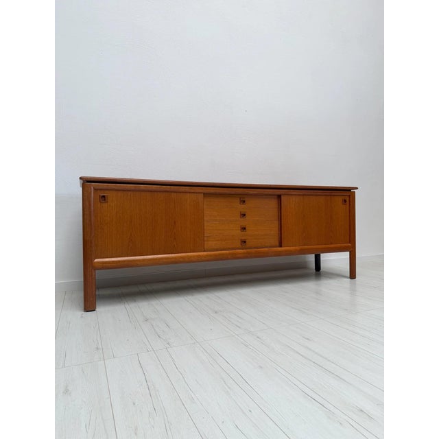 Vintage Danish Teak Sideboard attributed to H.W. Klein for Bramin, 1960s For Sale - Image 12 of 15