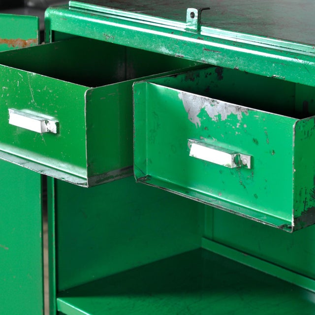 1960s Industrial Iron Cabinet, 1960s For Sale - Image 5 of 17