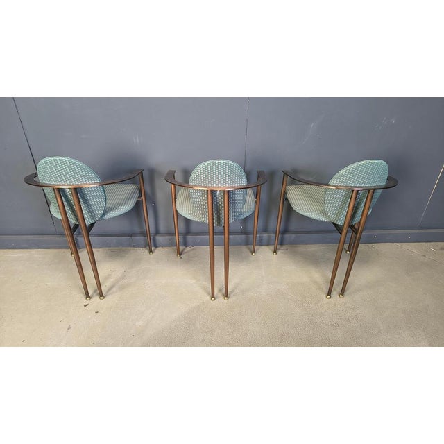 Metal Postmodern Dining Chairs from Belgochrom, 1980s, Set of 6 For Sale - Image 7 of 13