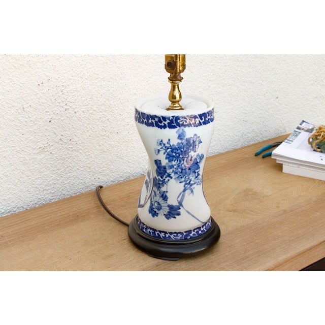 Indigo Dynasty Porcelain Table Lamp For Sale - Image 4 of 10