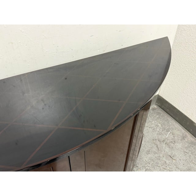 Nancy Corzine Nancy Corzine Harlequin Demilune Buffet For Sale - Image 4 of 12