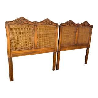 1960s French Provincial Cane Twin Headboards - a Pair For Sale