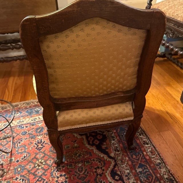 French Set of 2 Antique Small Chairs For Sale - Image 3 of 8