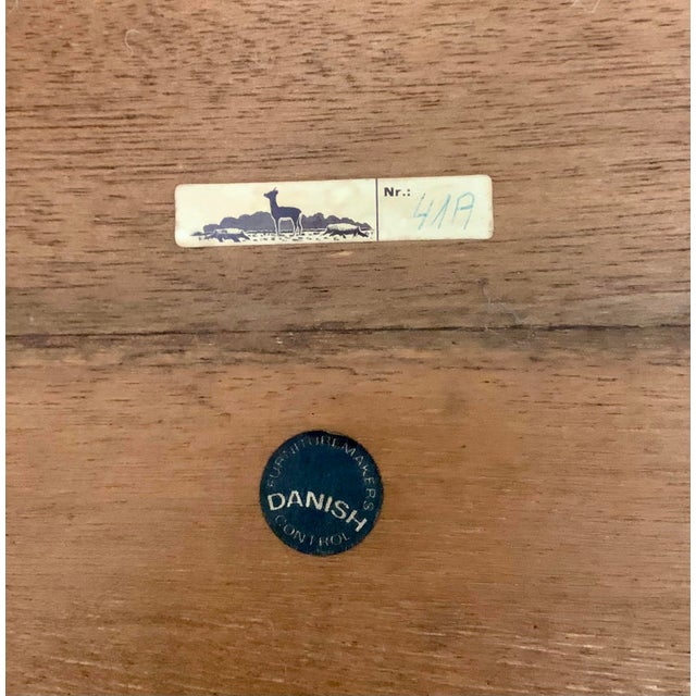 Brown Severin Hansen Rosewood Side Table for Haslev Mobelfabrik, Denmark 1960's For Sale - Image 8 of 13