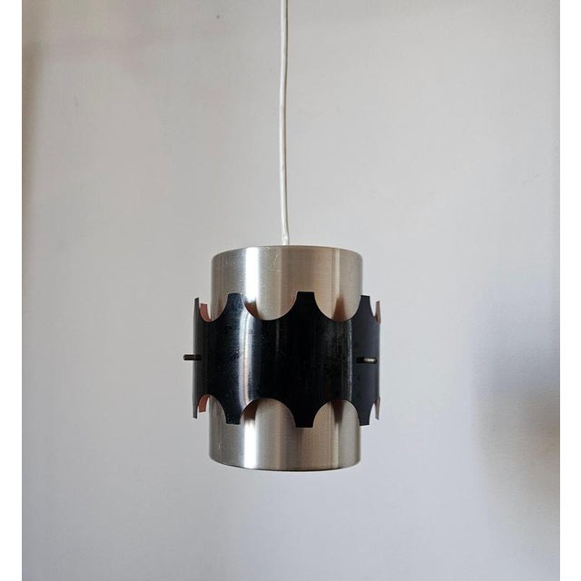 Mid-Century Modern Vintage Pendant Lights in the style of Jo Hammerborg, 1970s, Set of 3 For Sale - Image 3 of 16
