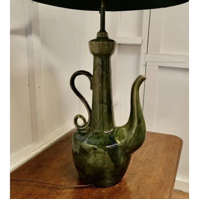 Large Arts and Crafts Quirky Tea Pot Table Lamp, 1890s For Sale - Image 5 of 13