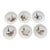 1990s Philippe Deshoulières “Edition Louiroux” French Porcelain Dessert Plates – Set of 5 For Sale