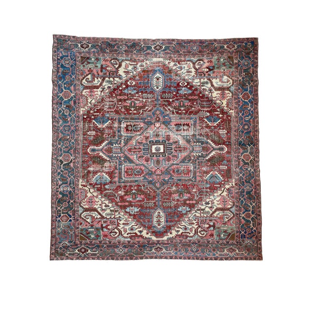 1910s Northwest Geometric Rug, 11 x 12 For Sale - Image 11 of 11