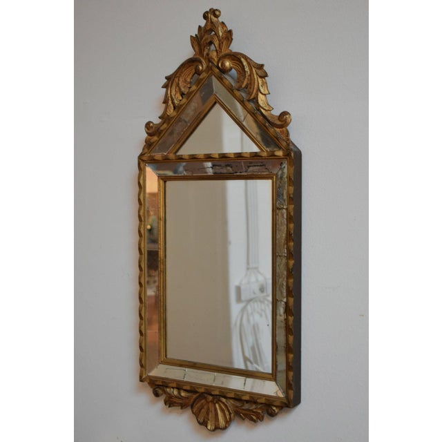 Acanthus Pediment Mirrors by Pierre Dariel, 1940s, Set of 4 For Sale - Image 3 of 5