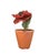 English Vintage Potted Tole Red Poppy Flower / Floral Arrangement by Artist Helen Hornberger in an Antique Terracotta Pot For Sale - Image 3 of 9