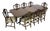 Regency Dining Table and Hepplewhite Chairs, Set of 9 For Sale