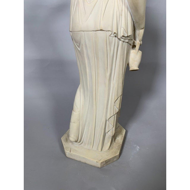Off-white French School of the 19th Century, after Berthel Thorvaldsen (1770 – 1844) “Hebe” For Sale - Image 8 of 11