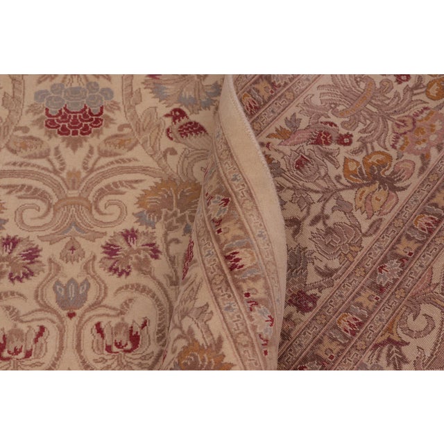 Textile Boho Chic 1900's Pak-Persian Beige/Red Wool Rug - 8'1'' X 10'0'' For Sale - Image 7 of 9