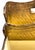 Mid-Century Modern Vintage Italian Golden Florentine Magazine Rack For Sale - Image 3 of 12