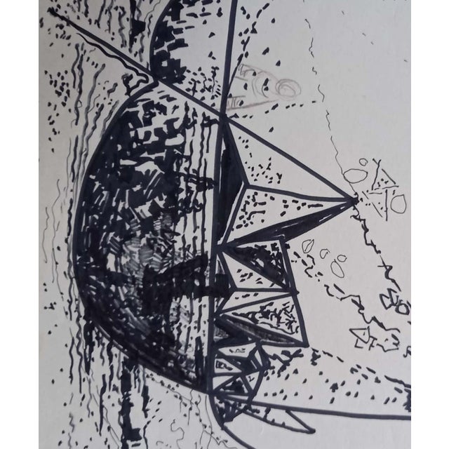 Ferdinando Meccani, Abstract Work on Paper, 1969, Paper For Sale - Image 3 of 4