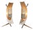 Sculptural Table or Wall Lamps in Brass and Perforated Metal by Gastone Colliva, Italy, 1950s, Set of 2 For Sale