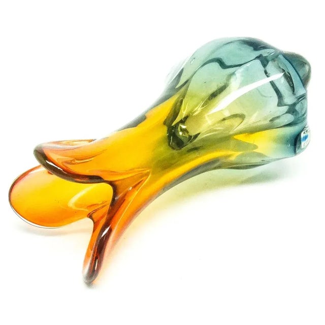 Postmodern Postmodern Vase from Chribska Glassworks, Czechoslovakia, 1930s For Sale - Image 3 of 8