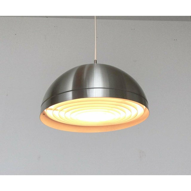 Mid-Century Space Age Danish Model P 232 L Globe Pendant Lamp by Svend Middelboe for Nordisk Solar, 1960s For Sale - Image 4 of 13