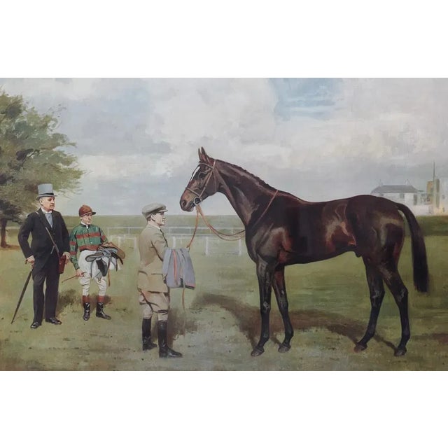 Printmaking Materials Bahram Winner of the Derby Stakes, 1935 by a.g. Haigh (1870–1963) Provenance: The Susie Hilfiger Collection For Sale - Image 7 of 10