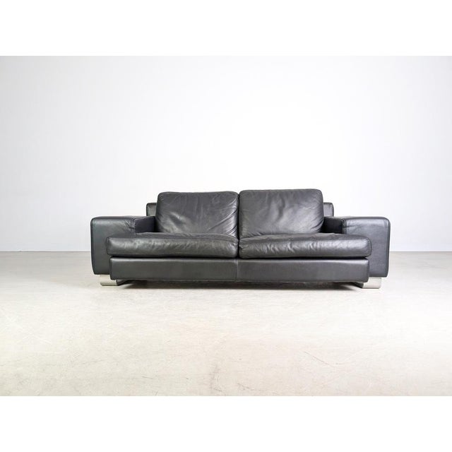 One of two beautiful vintage two-seater sofas from the premium French manufacturer Roche Bobois for sale. These sofas date...