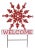 LED Snowflake Welcome Planter Stake For Sale