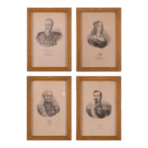 Swedish Monarchs - Set of 4 Lithographs
