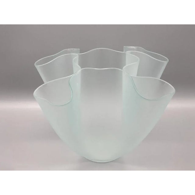 Design by Pietro Chiesa for Fontana Arte from 1932. *made of matt satin glass *Oral -blown one -off *excellent condition....