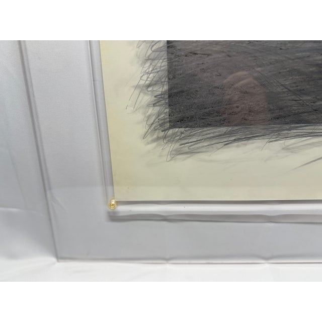 **Rick Dingus, "Abandoned Rock Shelter Near Acoma," Graphite on Photograph, c. 1980, Signed** Measures: 27" w x 23" h...