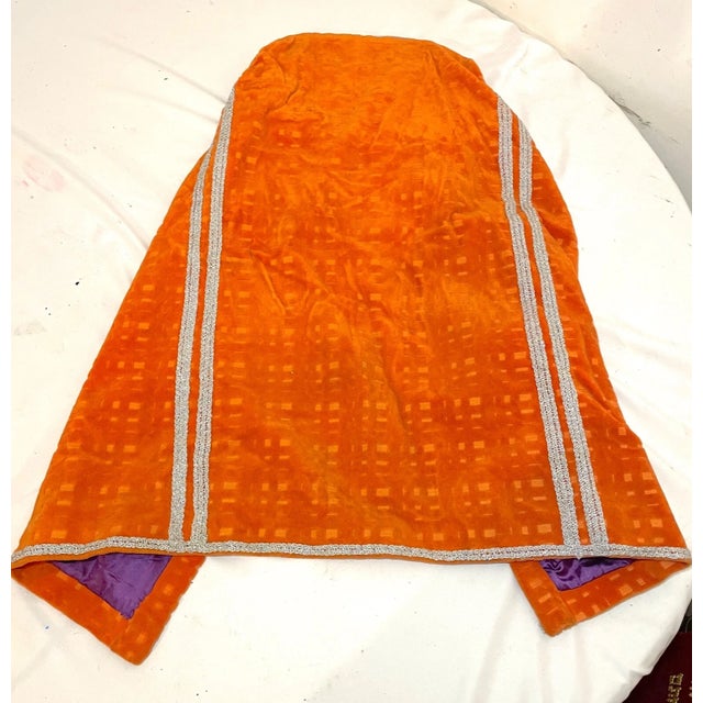 Up for sale is a rare high quality antique handmade Synagogue used Judaica scroll cover. This lovely mantel is completely...