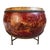 Antique Red Mongolian Drum Coffee Table For Sale - Image 9 of 12