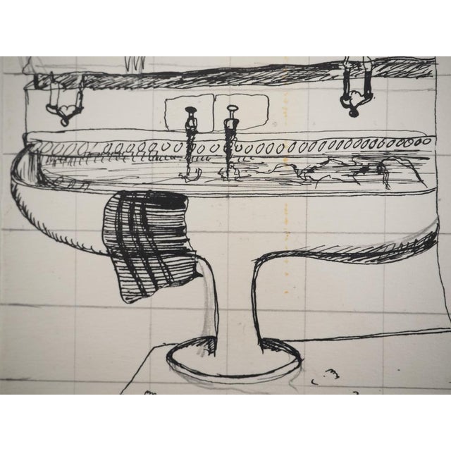 Jean-Claude Silbermann, Sly Signs, Antigone at the Salle Pleyel, Original Signed Drawing For Sale - Image 4 of 6