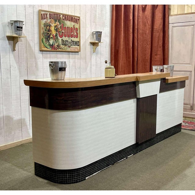 Formica Bar Counter with Rounded Corners, 1960s For Sale - Image 11 of 13