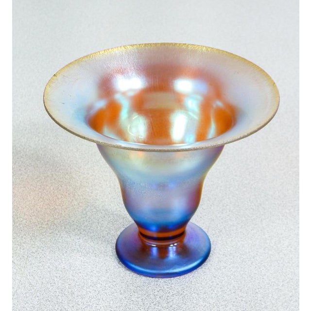Vase, glass bowl iridescent blown wmf myra series origin germany period 1920s/30s brand wmf model myra series material...