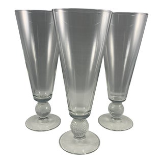 Vintage Pilsner Sports Clubhouse Goblets - Set of 3 For Sale