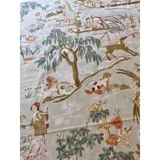 Thibaut Fishing Village Fabric, 3.2 Yards For Sale