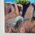 Late 20th Century Late 20th Century Cactus Flower Rock Landscape Oil Pastel Painting For Sale - Image 5 of 8