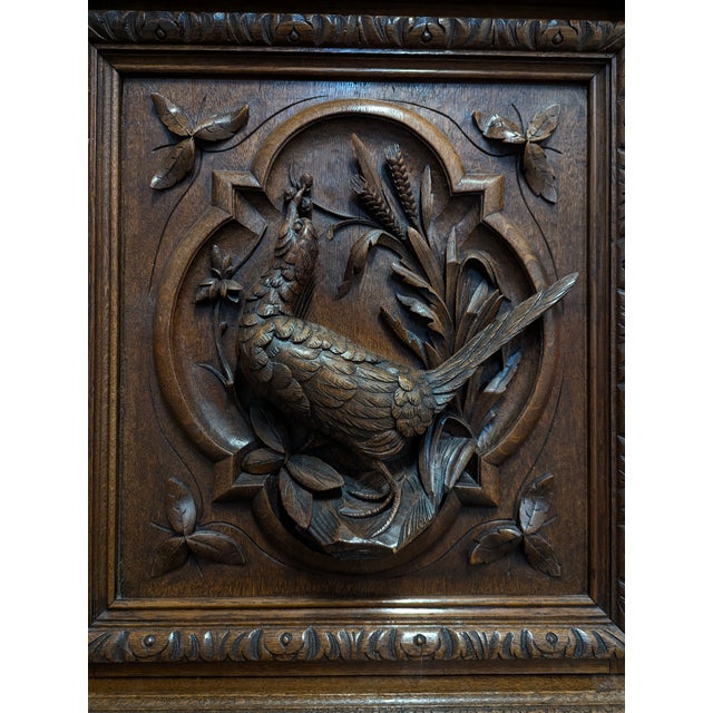 Brown Renaissance Hunting and Fishing Buffet For Sale - Image 8 of 17